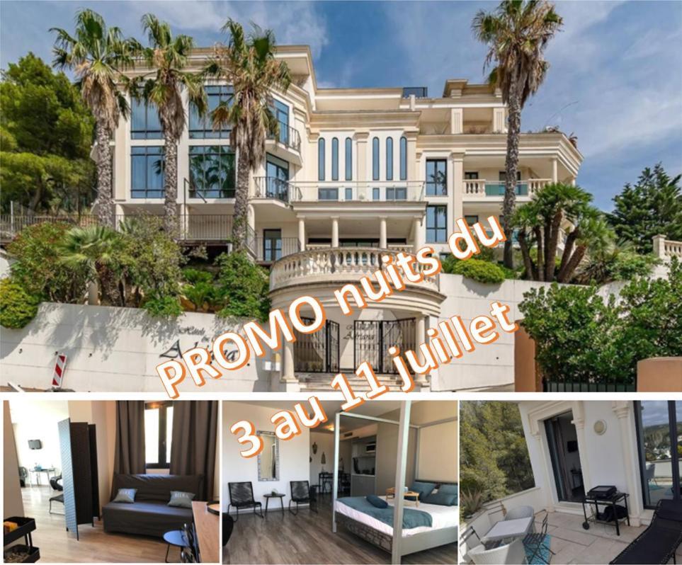 Grand Studio Terrasse De Standing, Pleine Vue Village Et Mer كاري-لو-رويه المظهر الخارجي الصورة