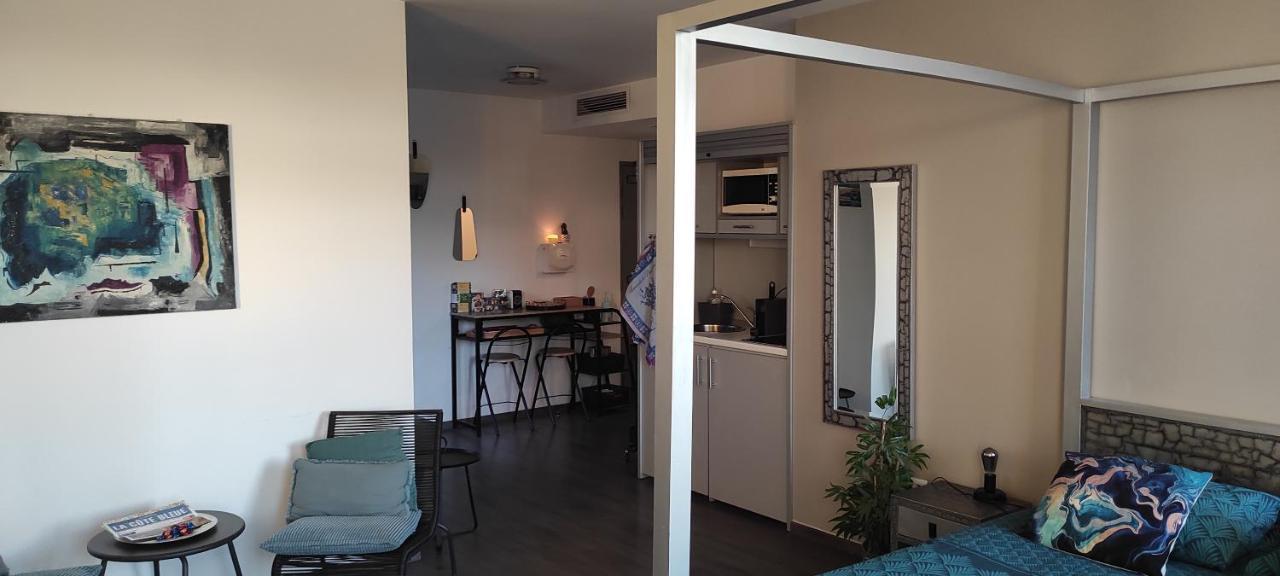 Grand Studio Terrasse De Standing, Pleine Vue Village Et Mer كاري-لو-رويه المظهر الخارجي الصورة